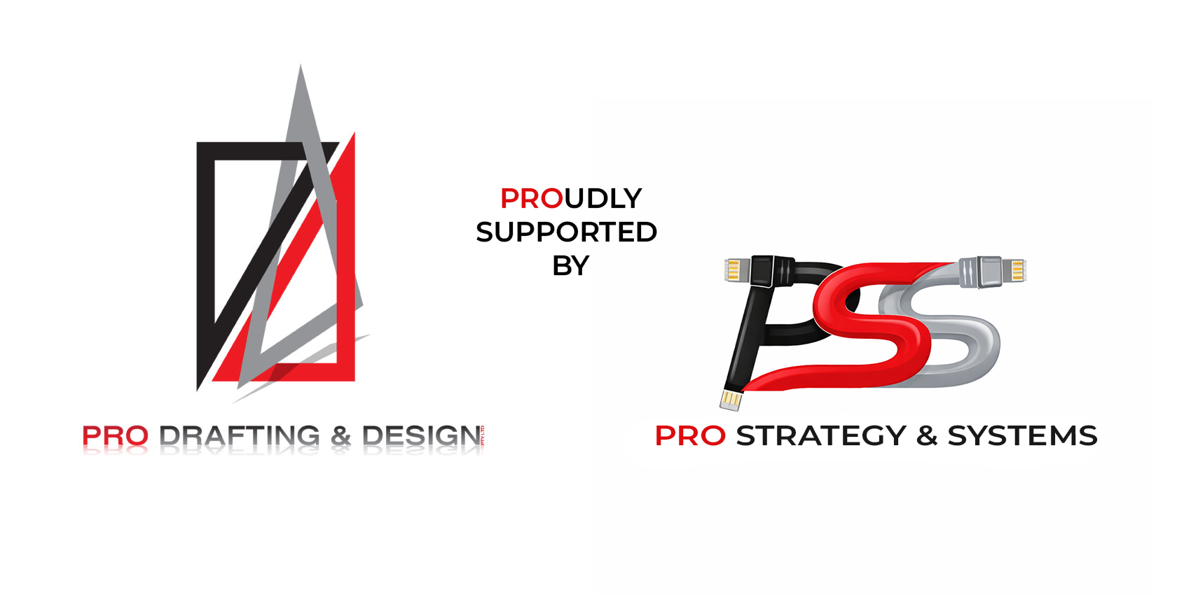 Proudly supported by Pro Drafting & Design · Pro Strategy & Systems